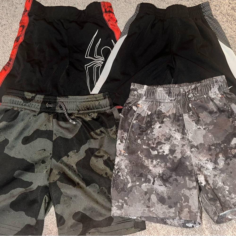 Kids Black and Gray Shorts Set